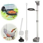 Yuehuamech Shrimp Feeding Dish Set, Aquarium Fish Feeder Tube Kit with Feeding Ring Cleaning Brush and Feeding Bowl, Shrimp Feeding Dish Set for Fish Tank Fish Shrimp Crab