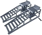 Car Truck Service Ramps,Portable Car Ramps for Oil Changes,2 Pack 12000LBS (5T) Capatity Car Lifts for Home Garage,Vehicle Auto Garage Repair.Lift Height Adjust 9.8"-15" (Gray 5T)