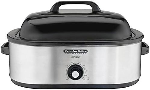 Proctor Silex Commercial 18 Quart Roaster Oven, Food Warmer, Stainless Steel (32920)