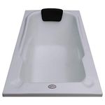 MADONNA Splendour Acrylic 5 feet Bathtub with Drainage Accessories (White)