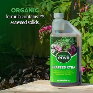 Envii SeaFeed Xtra Organic Seaweed Fertiliser – Liquid Plant Food, 1L