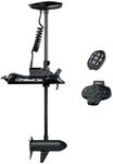 MTLAKEMOTOR HASWING Electric Trolling Motor – Cayman 12V 55LB 48 Inch Shaft Bow Mount Boat Fishing Saltwater Freshwater with Remote Control and Wireless Foot Controller 50700-120B-F