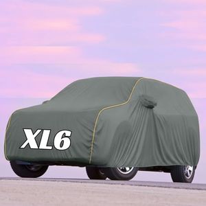 Kayme UltraShield All Weather Premium xl6 Car Cover 6-Layer Waterproof Fabric, UV & Heat Reflective – Rain, Sun & Dust & Bird‐Dropping Resistant, Indoor/Outdoor Full Body Protection - Grey