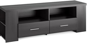 Sonax TBR-101-B Bromley TV Bench in Ravenwood Black, for TVs up to 70"