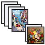 6 Pcs Diamond Painting Frame, Diamond Painting Picture Frame 5D, Black Diamond Art Frame, Magnet Picture Frame, for 30x40cm, 30x30cm Diamond Painting