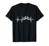 Cycling Heartbeat Racing Bicycle Pulse Line Bike Cyclist T-Shirt