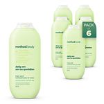 Method Daily Zen Body Wash, Moisturizing Shower Gel and Body Soap Formulated with Cucumber, Seaweed, and Green Tea, 532 ml Bottles, 6 Pack