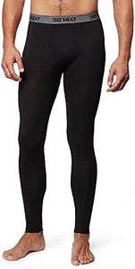 32 Degrees Heat Mens Performance Thermal Lightweight Baselayer Legging Pant, Black, Black, Medium