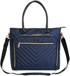 Kenneth Cole REACTION Chelsea Chevron 15" Laptop & Tablet Business Tote W/Removable Shoulder Strap, Navy, 15" Laptop Tote, Chelsea Chevron 15" Laptop & Tablet Business Tote W/Removable Shoulder Strap