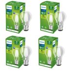 Philips 9-watt Full Glow Glass LED Bulb | Energy Saver Filament LED Lamp | B22 Base LED Bulb | Crystal White, Pack of 4