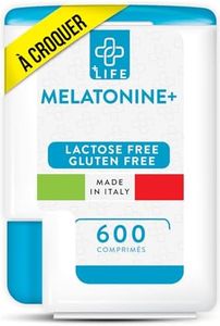 Melatonine 1,9 mg 600 Comprimés Bien Dormir Sommeil Adulte PiuLife® 2 Par Dose Endormissement Adulte, Dormir Rapidement, Zzz Sommeil Réparateur, Insomnie Traitement Naturel, Atténuer Le Jet-lag