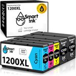 Smart Ink Compatible Ink Cartridge Replacement for Canon PGI 1200XL PGI-1200 XL (BK/C/M/Y 5 Pack Combo) to use with Canon Maxify MB2320 MB2020 MB2720 MB2120