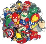 HEAKOOMINTY 30PCS funny cartoon keychains，tags Goodie Bag Stuffer Christmas gifts and holiday charms