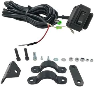 AUTO OCCASION Winch Rocker Thumb Switch with Mounting Bracket Handle Bar Control Switch 12V
