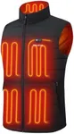 Venustas Men's Dual-Control Heated Quilted Vest with 12V Battery Pack, Lightweight Electric Heating Vest for Winter Work Golf