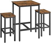 VASAGLE Bar Table and Chairs Set, S