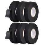 Electrical Tape, 6pcs Wiring Harness Tape, 19mm * 15m Self Adhesive Automotive Tape for Wrapping Car Wiring, Black