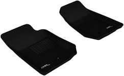 3D MAXpider Custom Fit Kagu Floor Mat (Black) for 2007-2013 Jeep Wrangler JK 2-Door/Unlimited - 1ST Row