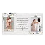 Maid of Honor Picture Frame Gifts for Bridesmaid - Today My Maid of Honor, Forever My Best Friend, Matron of Honor Wedding Gift, Maid of Honor Proposal Gifts from Bride-Double Picture Frame 4*6 Inches