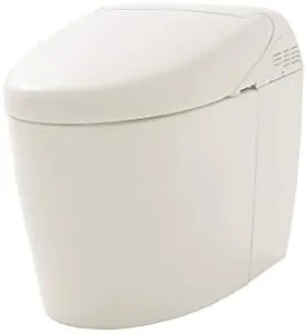 TOTO MS988CUMFG#01 NEOREST RH Dual Flush 1.0 or 0.8 GPF Toilet with Intergeated Bidet Seat and EWATER White-MS988CUMFG, Cotton White