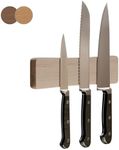 X-bet MAGNET - Knife Magnetic Strip 10" Gray Wood – Magnetic Knife Holder for Wall – Magnetic Knife Block Use as Kitchen Utensil Holder, Knife Bar, Knife Rack, Kitchen Organizer and Tool Holder