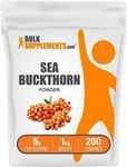 BulkSupplements.com Sea Buckthorn Powder - Omega 7 Supplement, Superfood Powder - 5g of Sea Buckthorn Berry Powder per Serving, Fruit Powder (1 Kilogram - 2.2 lbs)