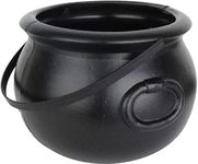 Cauldron 8 inch Black Plastic (6)