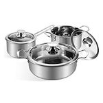 Stainless Steel Cookware Set, 6-Pie