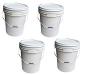 V L POLYMERS 10 Liter Empty Paint Bucket Set of 4