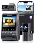 VIOFO A329S 4K 3 Channel Dash Cam, 4K Front + 2K Cabin Fisheye (210°) + 2K Rear, Power Saving Parking Mode, Wi-Fi 6 App Control, All-Channel STARVIS 2 Sensors, Supports up to 4TB SSD Storage