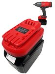 Alian Battery Adapter for Craftsman 20V (NOT C3 19.2 Volt) Cordless Tools,Adaptor for Makita18V Li-on Battery Convert to for Craftsman New 20V Power Tool,BL1850 BL1830 Battery Converter,Red