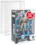 EVORETRO Action Figure Boxed Case Protector for McFarlane DC Multiverse BAF 7 inch Figures - 10 Pack 0.40 mm Thick Clear PET Plastic Display, Achive-Grade Storage. Keep Collection in Mint Condition