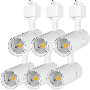 EAGLOD 12W H Track Lighting Heads,LED Halo LED Track Light Heads Dimmable CRI90+ Track Spotlight for Kitchen,Wall, Task Retail 3000K Warm White 120V 36°Angle 6 Pack (White)