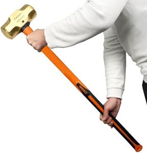 WEDO Brass Sledge Hammer With Fiberglass Handle, Non-Magnetic, Die-Forge, Corrosion Resistant, DIN Standard, 10lb, 900mm, 36"