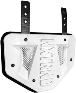 Nxtrnd Football Back Plate, Professional Football Backplates for Shoulder Pads, for Adult & Youth (White, Youth)