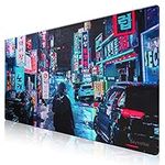 Gaming Mouse Pad/Mat Large Desk Mat Computer Desk Pad Keyboard Mat for Desktop Laptop Work Gaming Office Home (9040 streetL18)