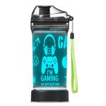 OkiyiD Game Water Bottle, Game Themed Light Up Sport Cup with 3D Glowing LED Game Light – 14 OZ Tritan BPA Free - Creative Ideal Travel Cup Gift for Kids Girls Boys School Holiday Camping Xmas Holiday