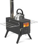 LTMEUTY Camping Wood Stove -for Tent, Portable Wood Burning Stove for Outdoor Cooking and Heating, Camping with 7 Pipes