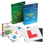 The Highway Code 2024 UK + Know Your Traffic Signs 2024 UK + 128 Road Signs Flash Cards 2024 UK + 2 x Magnetic L Plates - Driving Instructor Approved - Driving Test Gifts For Boys & Girls 16-18 Years