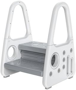 Gupamiga Toddler Step Stool for Kids，Toddler Step Ladder for Step Stool for Bathroom, Kitchen and Toilet Potty Training Learning Helper with Handles (Two Floors)