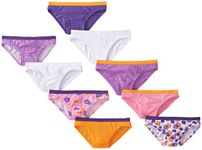 Fruit of the Loom Little Girls' Bikini (Pack of 9), Assorted, 12