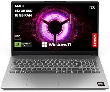 Lenovo LOQ Essential | 15.6 inch Full HD Gaming Laptop | AMD Ryzen 7 7735HS | NVIDIA GeForce RTX 3050 | 144Hz | 16 GB RAM | 512 GB SSD | Wi-Fi 6 | Windows 11 Home | Non-backlit Keyboard | Luna Grey