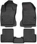 Husky Liners Weatherbeater Floor Mats | Fits 2015-2021 Jeep Renegade | Front & 2nd Row, 3-pc Black - 99081