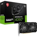 MSI Geforce RTX 4060 Ti Ventus 2X Black 8G Oc Gaming Graphics Card - 8Gb Gddr6, Pci Express Gen 4, 128-Bit, 3X Dp V 1.4A, Hdmi 2.1A (Supports 4K & 8K HDR) - Pci_E_X16