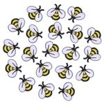 Milisten 20pcs Bee Sewing Patches Iron on Embroidered Applique Patches Decorative Sewing Animal Patch Stickers for Bags Jackets Jeans Clothes DIY Patches