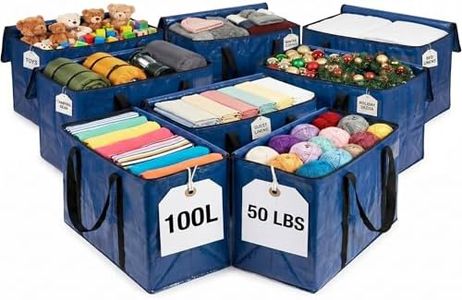 ClearSpace Heavy Duty Moving Bags - Water Resistant Storage Bags or Storage Bins with Lids and Moving Supplies - Large Moving Boxes for College Dorm, Travel, Closet Organization - 8 Pack