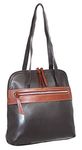 Carina Convertible Leather Tote/Backpack, Chocolate, 11.5 X 3.5 X 12.5