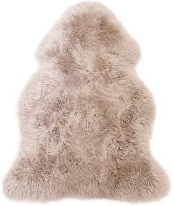 Linen - XXL - Long Wool Rug - Australian Merino Sheepskin