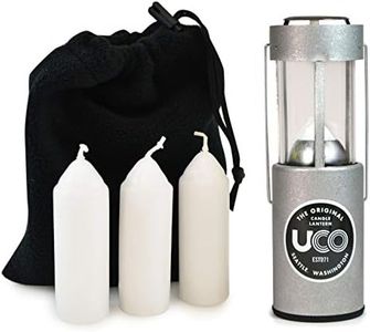 UCO Original Candle Lantern Value Pack with 4 Candles and Storage Bag, Aluminum