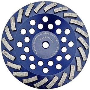 DT-DIATOOL 7 Inch Concrete Grinding Wheel Granite Marble with Turbo Row Diamond Segment